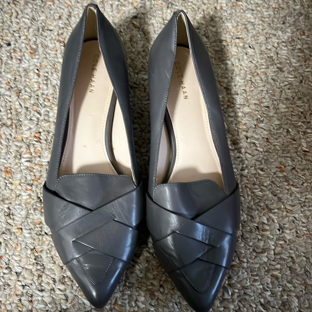 EUC Cole Haan Dark Grey Camila Skimmer Flats
